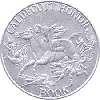 photo of the Caldecott Medal, a silver medallion with a youth riding a horse