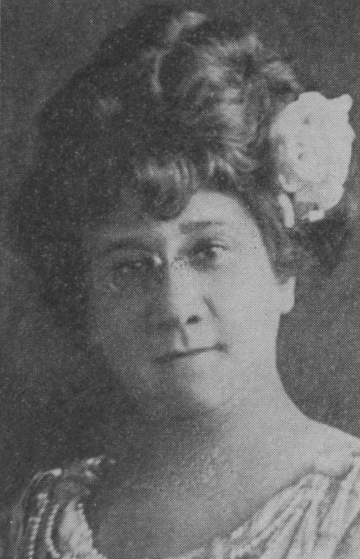 photograph of E. Azalia Hackley with a flower in her hair