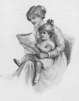 a woman with a child sitting in her lap