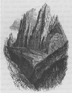 sketch of mountains
