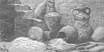 POTTERY IN THE CELLAR OF HOUSE OF BAKAKHUI.