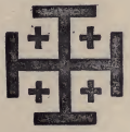 small image of an equal armed cross with a smaller cross in each of its quadrants.