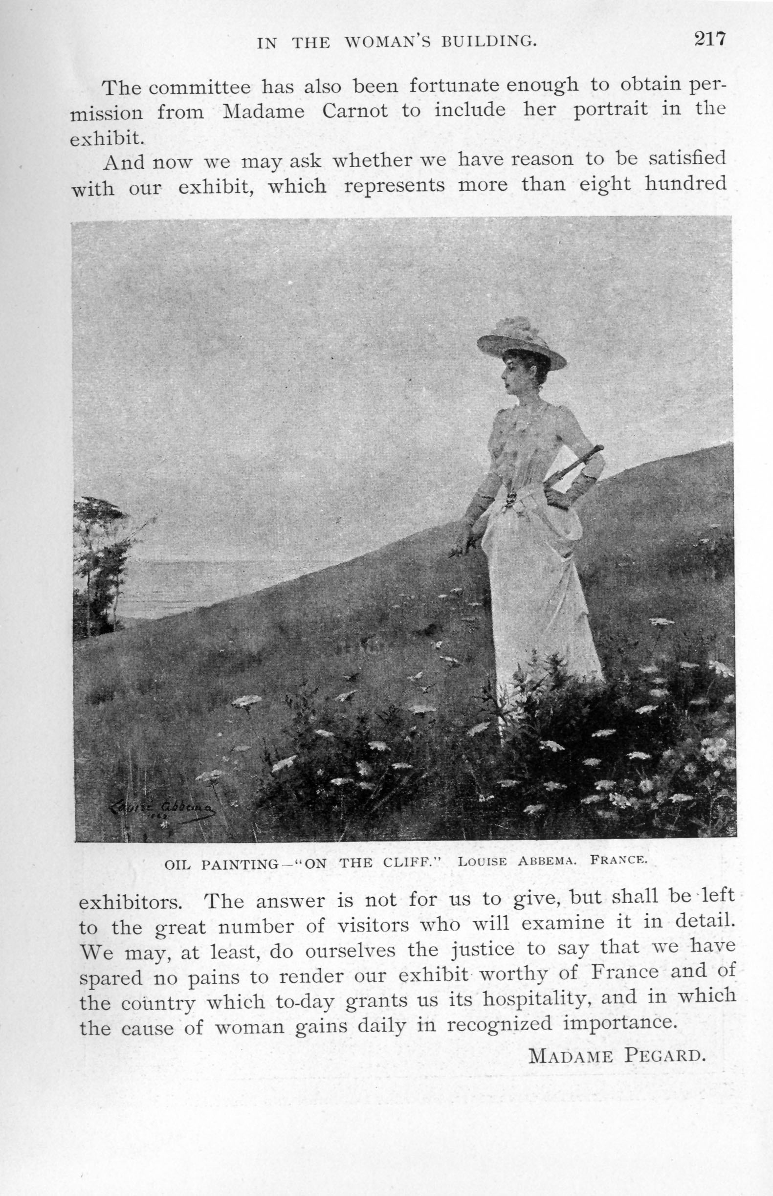 woman in dress and hat walking through a meadow