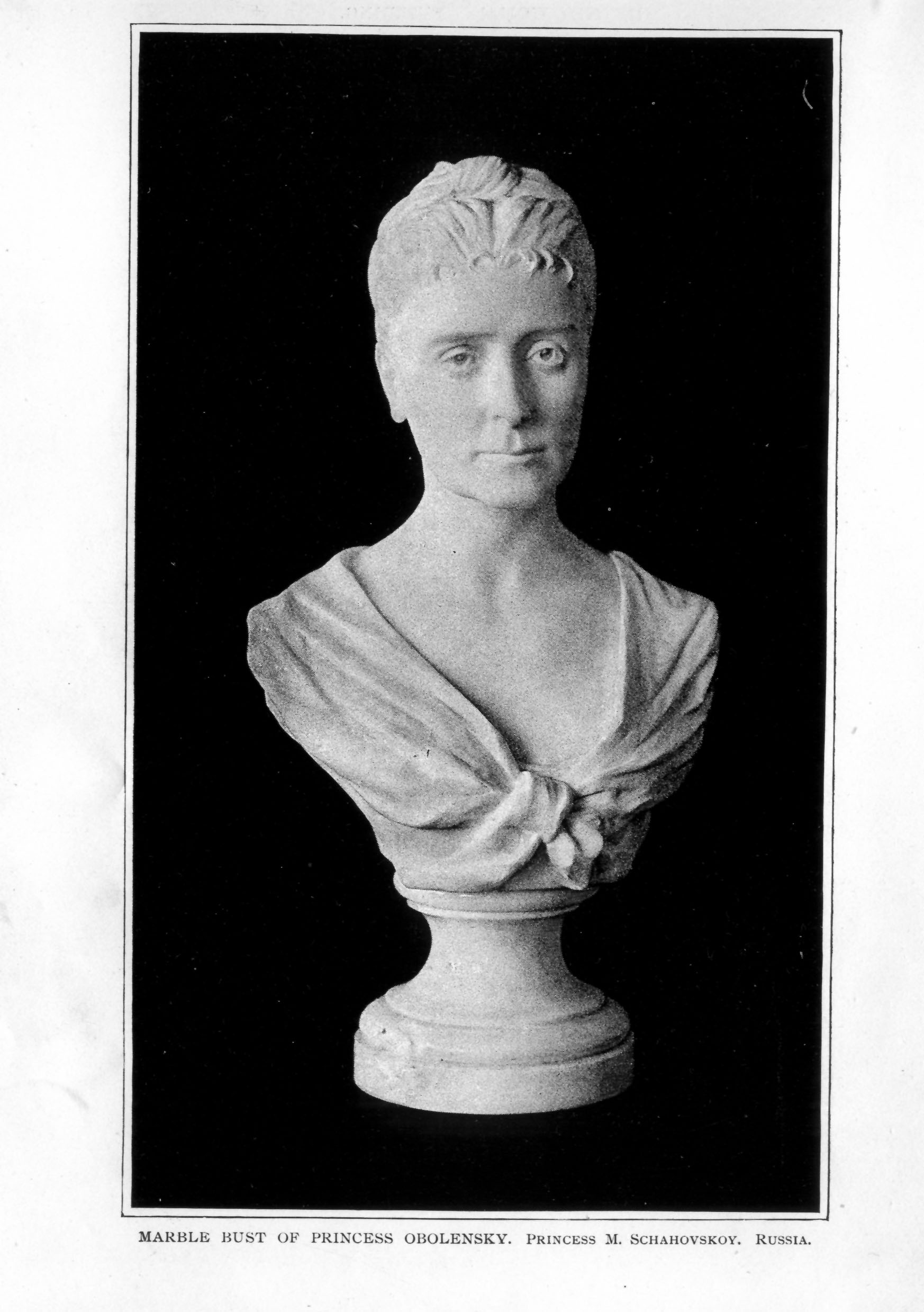 marble bust of a woman