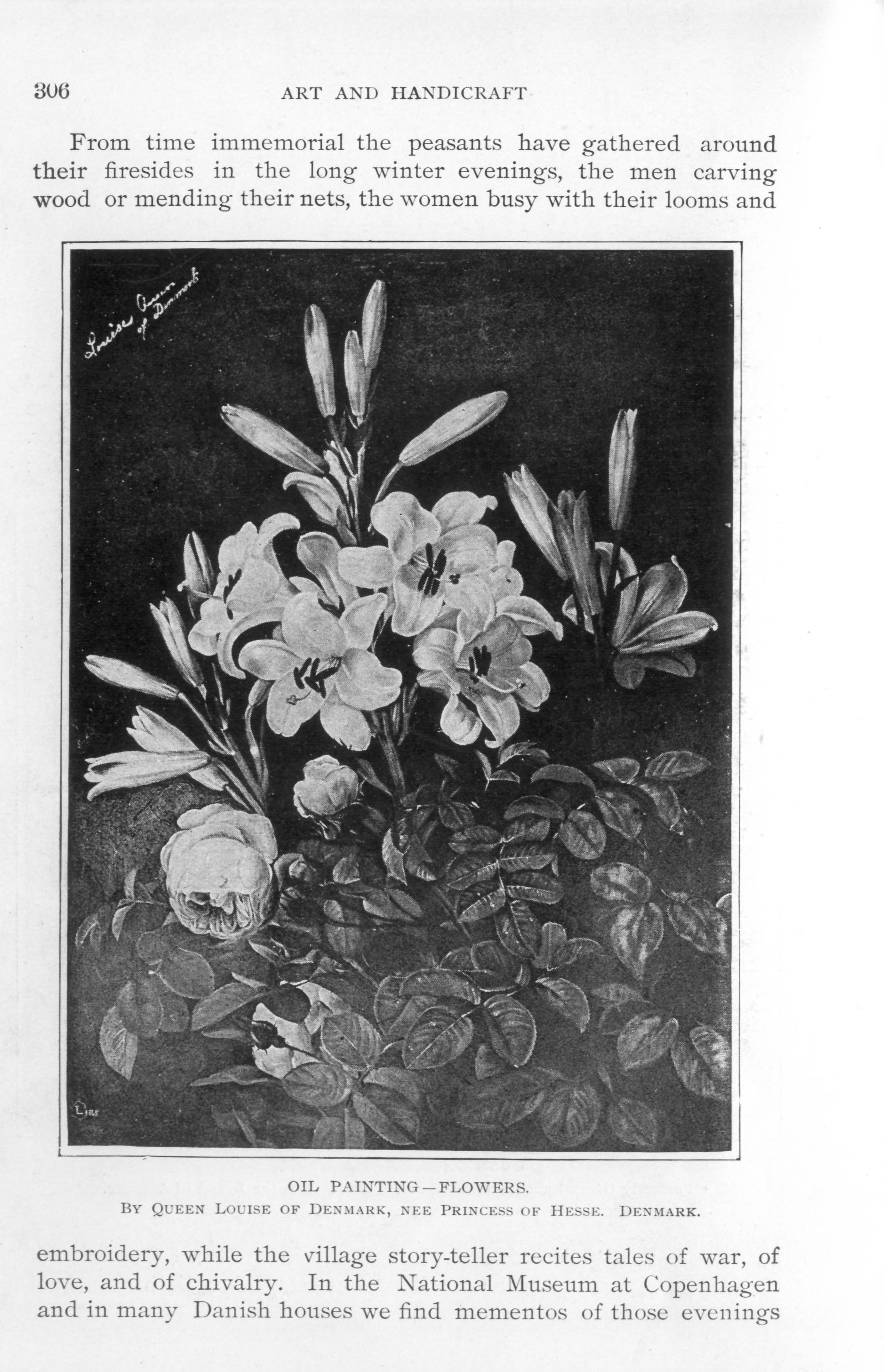still life of lilies and other flowers