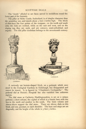 Facsimile of the page as it appears in the printed book; illustration: two sundials atop short pillars