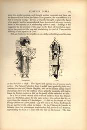 Facsimile of the page as it appears in the printed book; illustration: two wall-mounted sundials with figures of angels