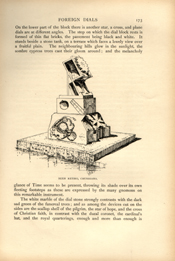 Facsimile of the page as it appears in the printed book; illustration: stepped sundial on pedestal