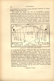 Facsimile of the page as it appears in the printed book; illustration: two-dimensional sundial with Arabic writing