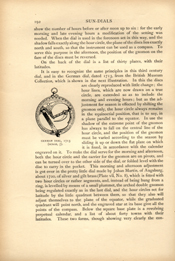 Facsimile of the page as it appears in the printed book; illustration: small round sundial