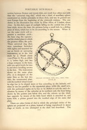 Facsimile of the page as it appears in the printed book; illustration: small sundial composed of three rings