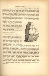 Facsimile of the page as it appears in the printed book; illustration: fragment of stone sundial