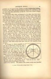 Facsimile of the page as it appears in the printed book; illustration: cicular wind and sun dial with inscription around perimeter