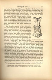 Facsimile of the page as it appears in the printed book; illustration: column-shaped sundial with Greek letters