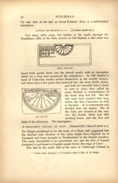 Facsimile of the page as it appears in the printed book; illustration: two semicircular sundials
