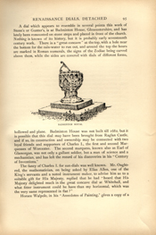 Facsimile of the page as it appears in the printed book; illustration: sundial on pedestal with carvings on sides