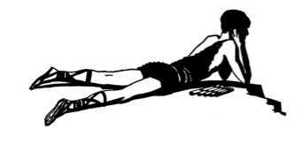 boy lying on the ground, wearing a goat-skin and sandals with leather thongs