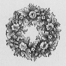 Floral wreath.