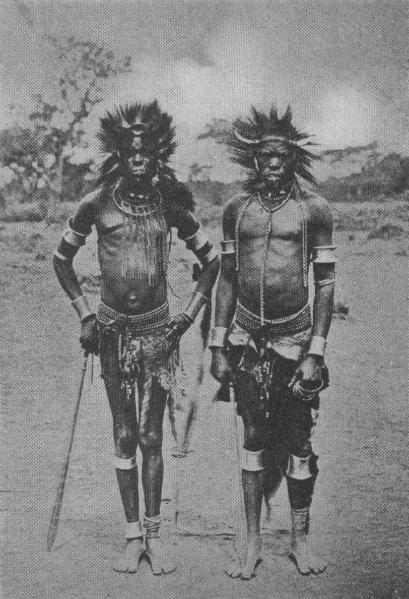 two men with headdresses