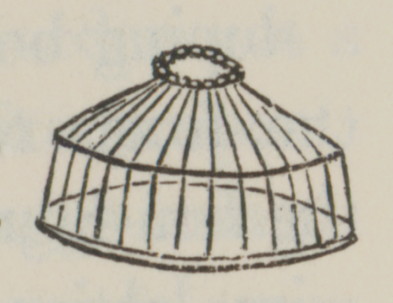 round cage-shaped chicken coop