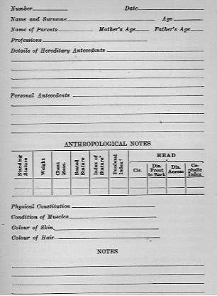 physician's chart for recording information about pediatric patients