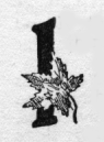 Maple leaf. I (illuminated capital for in)