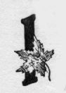 Maple leaf. I (illuminated capital for in)