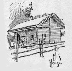 Cabin. Caption: Eli's House.