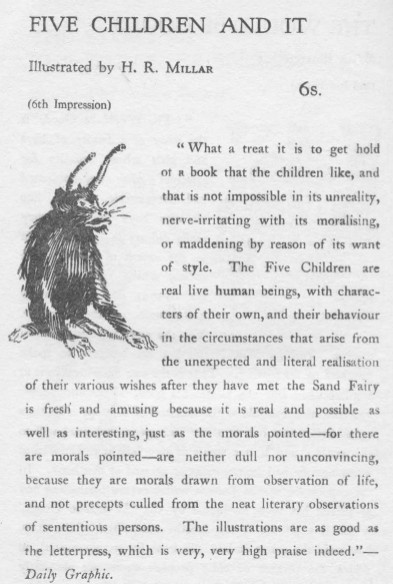 Advertisement for Five Children and It