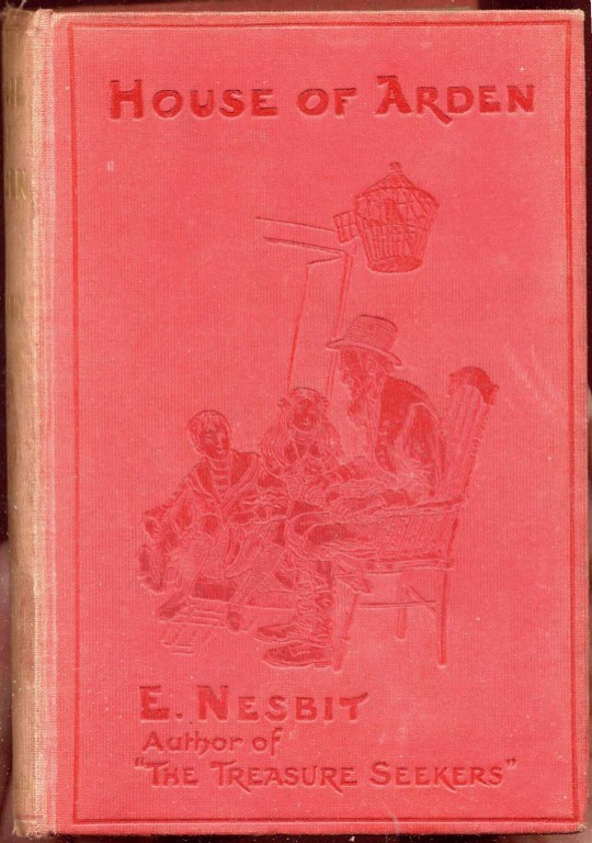 Red cloth book cover.