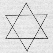 Simple drawing of a Star of David.