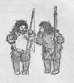 twins carrying fishing rods