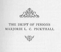 title and author page with decorative curlicues