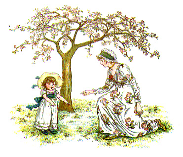 woman kneeling next to small child walking