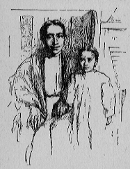 An Italian mother and child.
