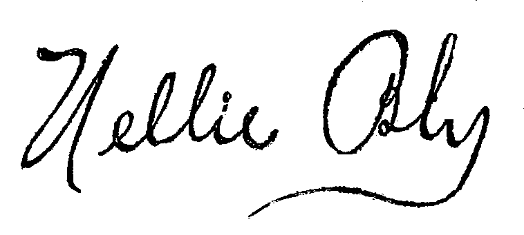 Signature of Nellie Bly