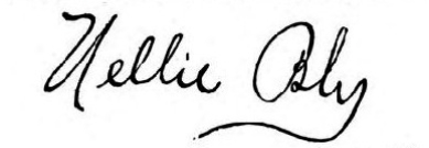 Nellie Bly signature