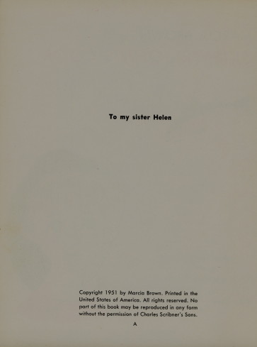 dedication page, black typeface on white paper