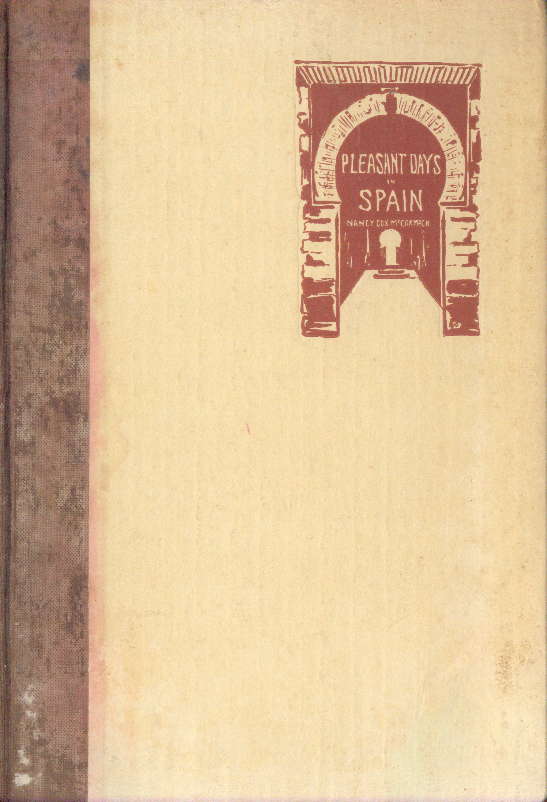 cover of book, small illustration of archway
