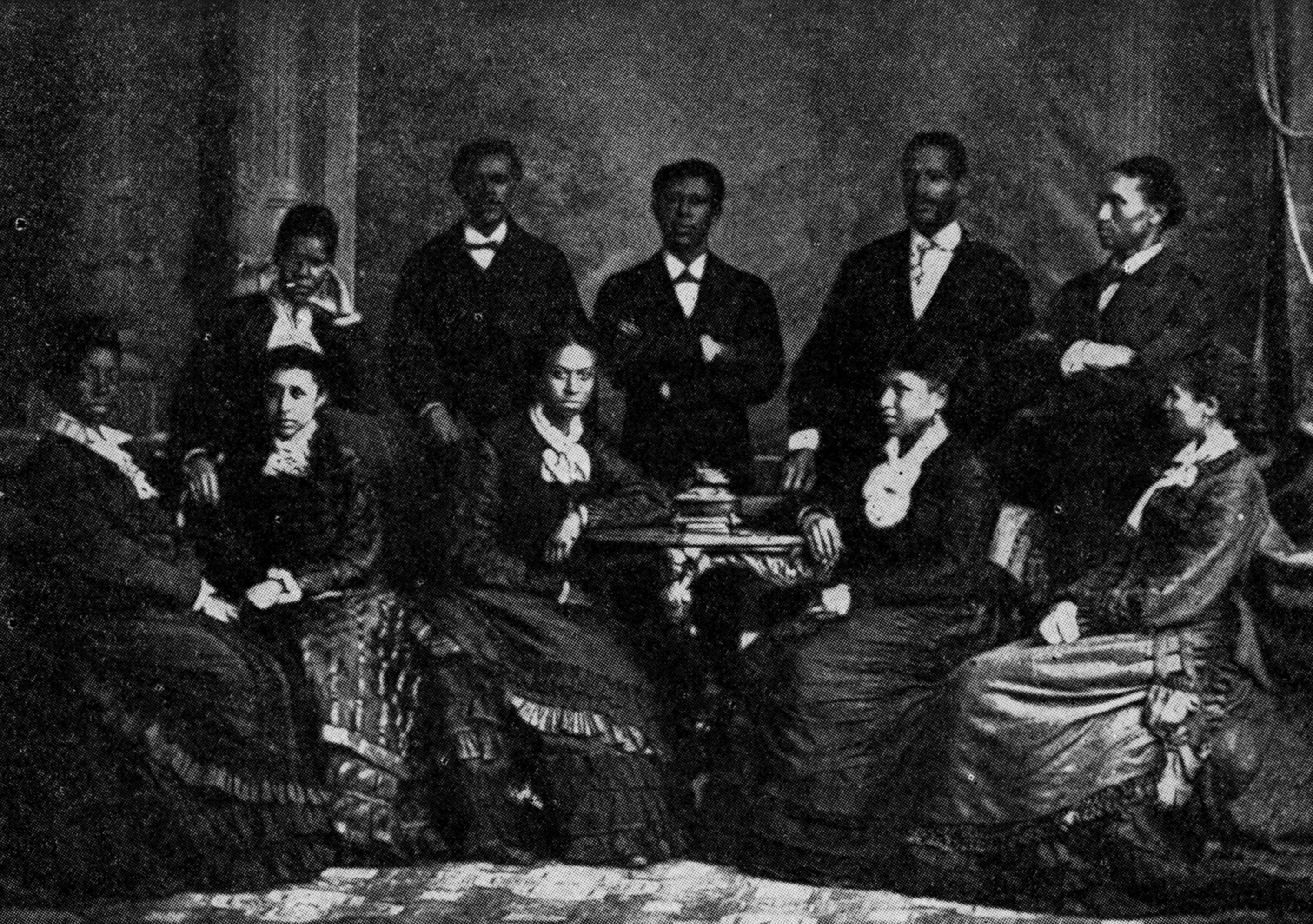 photograph of the Fisk Jubilee Singers