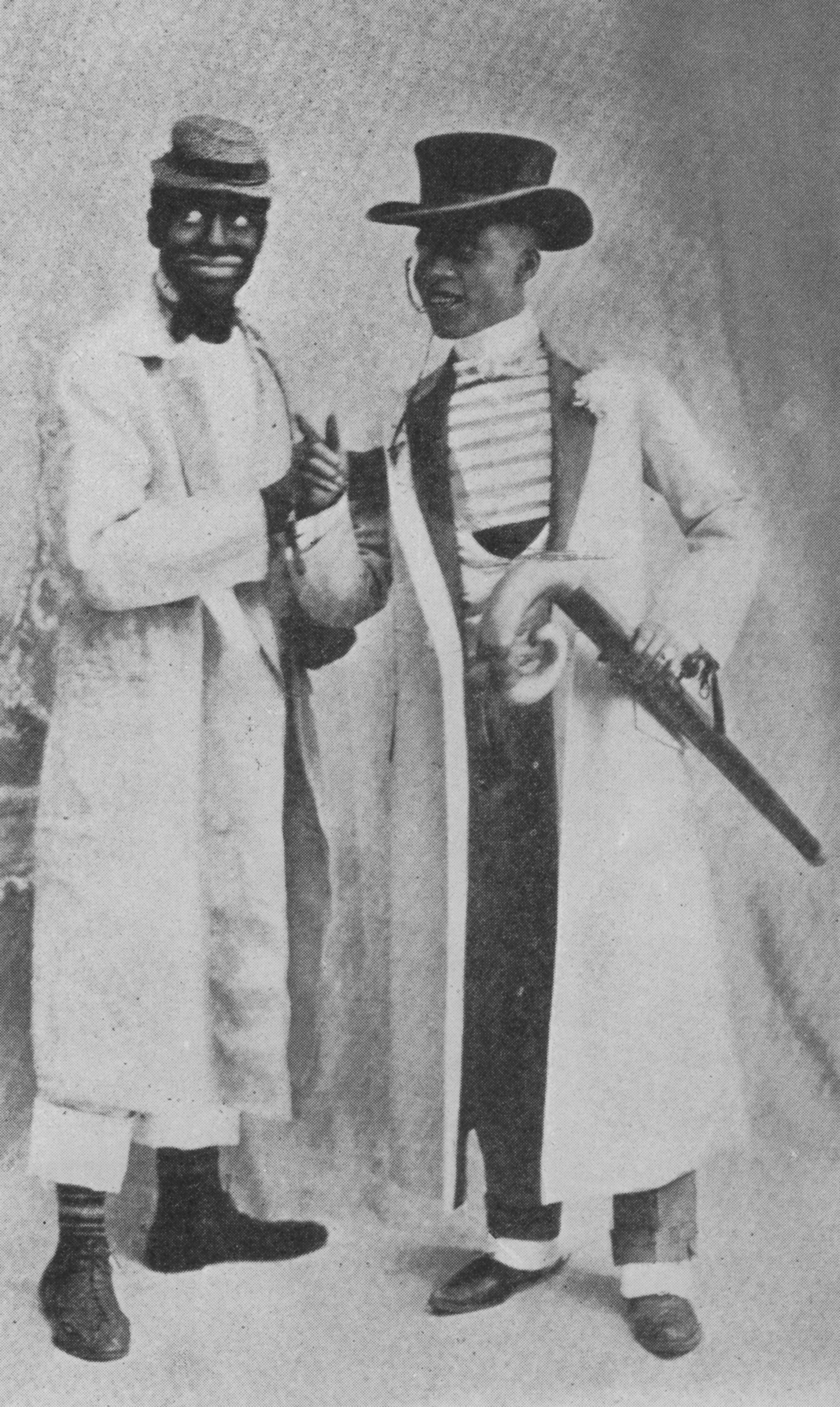photograph of Williams and Walker in costume