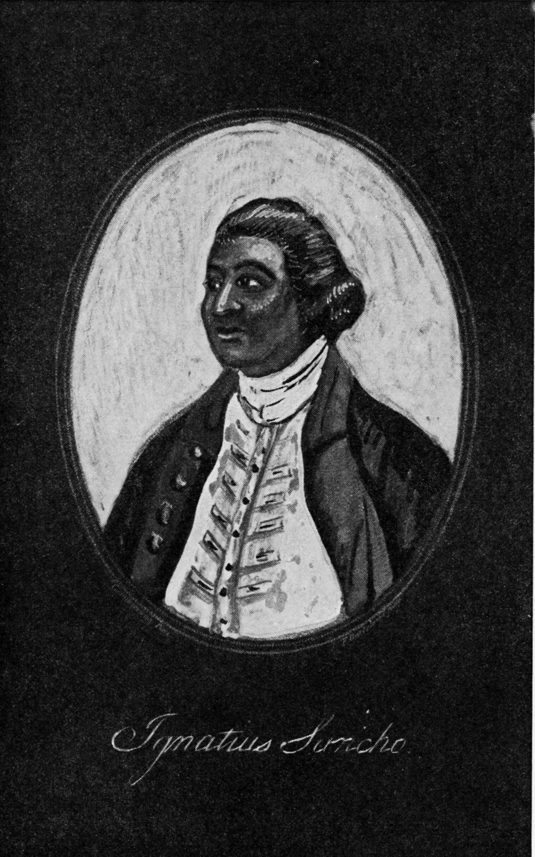 portrait drawing of Ignatius Sancho