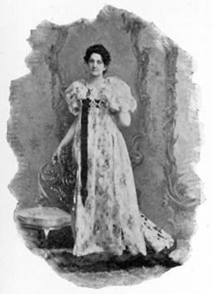 woman's portrait, full length, standing