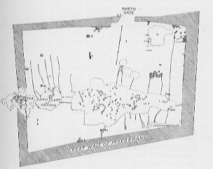PLAN OF THE RUINS OF THE GREAT TEMPLE OF TANIS.