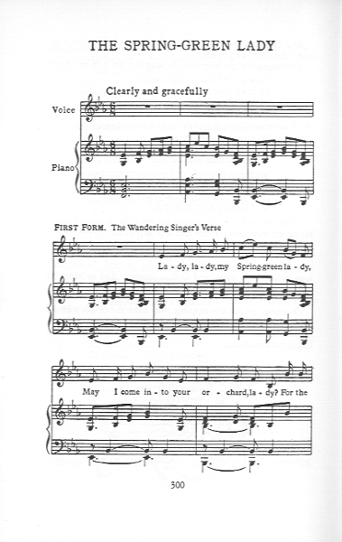 The Spring-Green Lady sheet music.