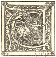 printer's detail of St George fighting a Dragon