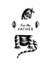 dragon holding sign that says 'for my father'
