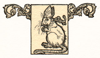 mouse with bishop's mitre