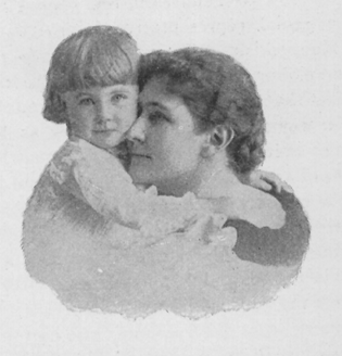 Woman holding a young girl.