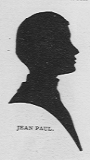 Cameo of a man. Caption: Jean Paul.